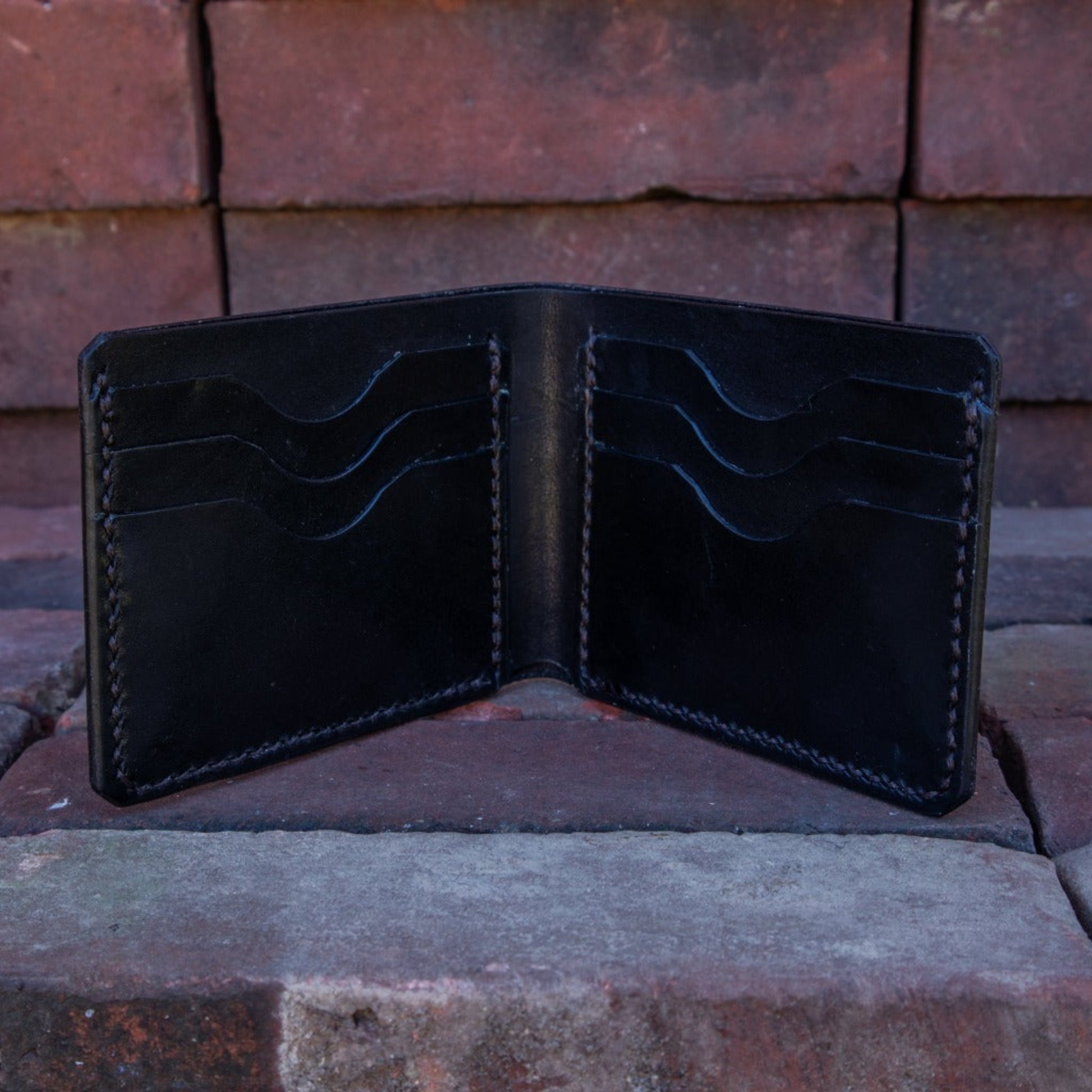 Flat Head for Wild Child Leather & Cordovan Wallet - Tan